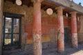 Antique Roman ruins of Herculaneum remaining after eruption of Vesuvius, Campania, Italy