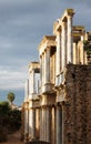 Antique Roman Theatre in sunny morning at Merida Royalty Free Stock Photo