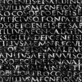 Antique Roman Typographic Pattern