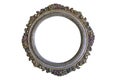 Antique round frame isolated on white Royalty Free Stock Photo