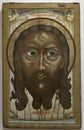 Antique Russian orthodox icon. Saviour Made Without Hands Royalty Free Stock Photo