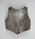 Antique rusty armor on a white