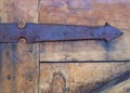 Antique Rusty Arrow Hinge and Door