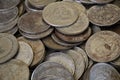 Antique rusty coins