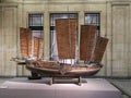 Antique sailing ship model in the Shanghai History Museum Royalty Free Stock Photo