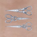 Antique scissors - vintage accessory.