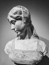 Antique sculpture of a woman in the Museum of Burgundy, Dijon, art history