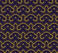 Antique seamless background retro curve cross round Japanese chain Royalty Free Stock Photo