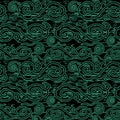 Antique seamless green background oriental Chinese cloud