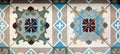 Antique seamless Portuguese Tiles Royalty Free Stock Photo