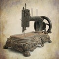Antique sewing machine Royalty Free Stock Photo