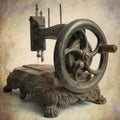 Antique sewing machine Royalty Free Stock Photo