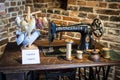 Antique Singer Sewing Machine Royalty Free Stock Photo
