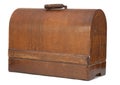 Antique sewing machine case Royalty Free Stock Photo