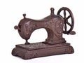 Antique sewing machine isolated Royalty Free Stock Photo