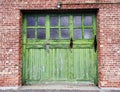 Antique Shaker garage door Watervliet 1920 Royalty Free Stock Photo