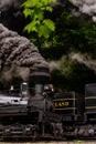 Antique Shay Steam Locomotives Powering Down Track - Cass Railroad - West Virginia