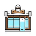 antique shop color icon vector illustration