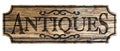 Antique Sign Wooden Old Distressed Oak Embossed