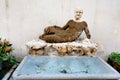 Antique Silenus statue on via del Babuino, Rome Royalty Free Stock Photo