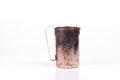 Antique silver cup water Royalty Free Stock Photo