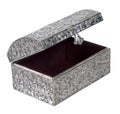 Antique Silver Embossed Chest Royalty Free Stock Photo
