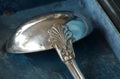 Antique silver ladle Royalty Free Stock Photo
