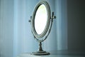 Antique silver mirror Royalty Free Stock Photo
