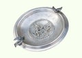 Antique silver plate Royalty Free Stock Photo