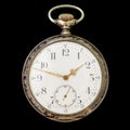 Antique silver pocket watch Royalty Free Stock Photo