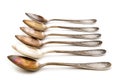 Antique silver spoon Royalty Free Stock Photo