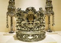 Antique silver Torah crown