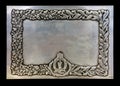 Antique silver tray Royalty Free Stock Photo