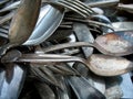 Antique Silverware Royalty Free Stock Photo