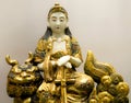 LADY BUDDHA Antique Idol Sculpture Statue in Museum