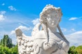 Antique Sphinx sculpture in the Belvedere Gardens at Belvedere Palace