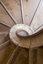 Antique spiral ladder from marble stone