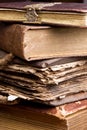 Antique stack of books Royalty Free Stock Photo