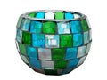 Antique Stained-Glass/Mosaic Candle Holder Royalty Free Stock Photo