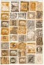 Antique stamps Royalty Free Stock Photo