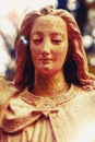 Antique statue of angel. Retro filter and vintage style. Religion, faith, good concept