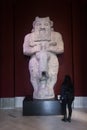 Antique statue of Egyptian God Bes in Istanbul Archaeology Museum