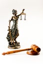 Antique statue of justice Royalty Free Stock Photo