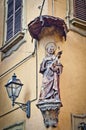 Antique statue of Saint Anthony of Padova