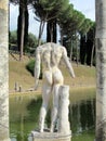 Antique statue in Villa Adriana, Tivoli Rome Royalty Free Stock Photo