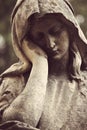 Antique statue of the Virgin Mary religion, faith, holy Royalty Free Stock Photo