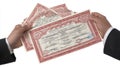 Antique Stock Certificates Royalty Free Stock Photo