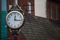 Antique Street clock on Front Line Royalty Free Stock Photo