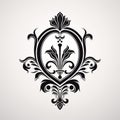 Ornate Emblem Design With Minimalistic Elements And Gothic Illustration