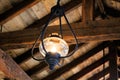 Antique Style Light with barnwood in the background